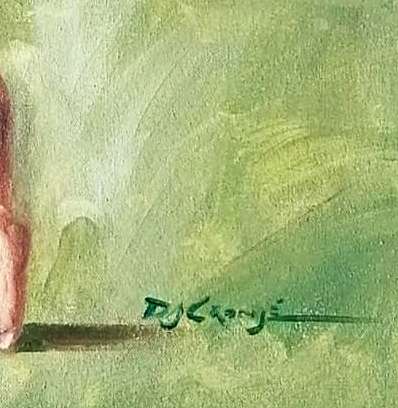 Dancer, Oil painting by Danie Cronjé on canvas roll, unframed