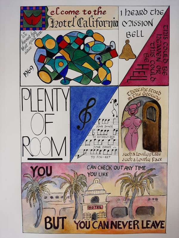 Hotel California watercolour