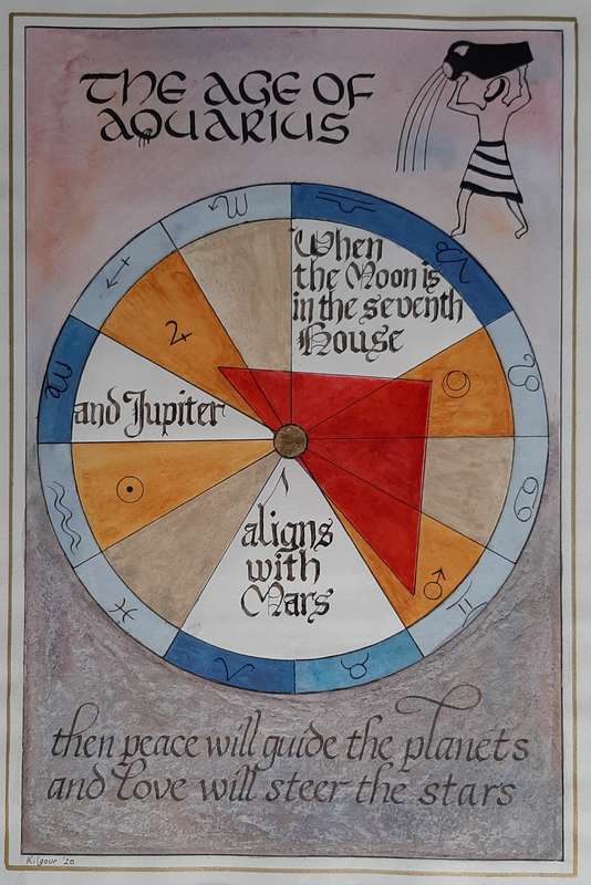 The Age of Aquarius - watercolour
