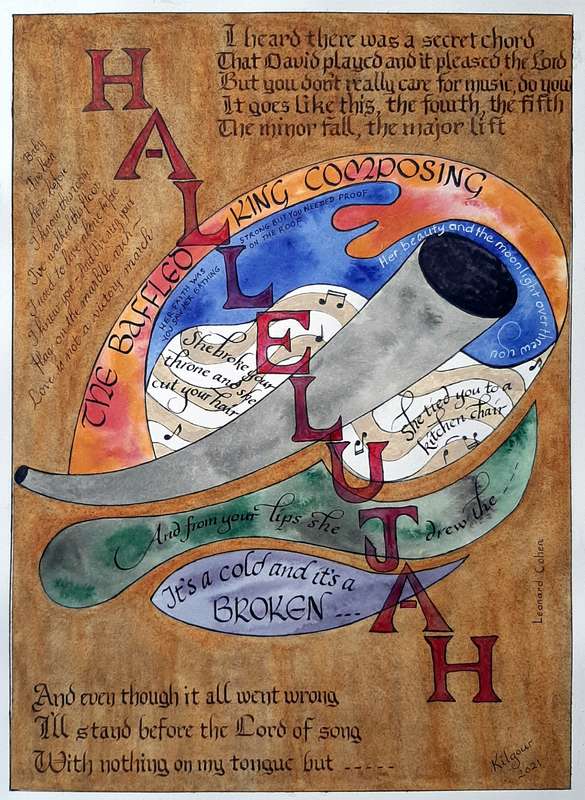 Hallelujah - watercolour