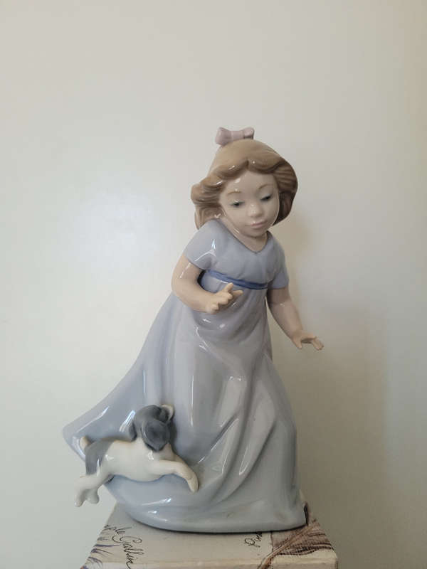 Lladro Girl with Dog