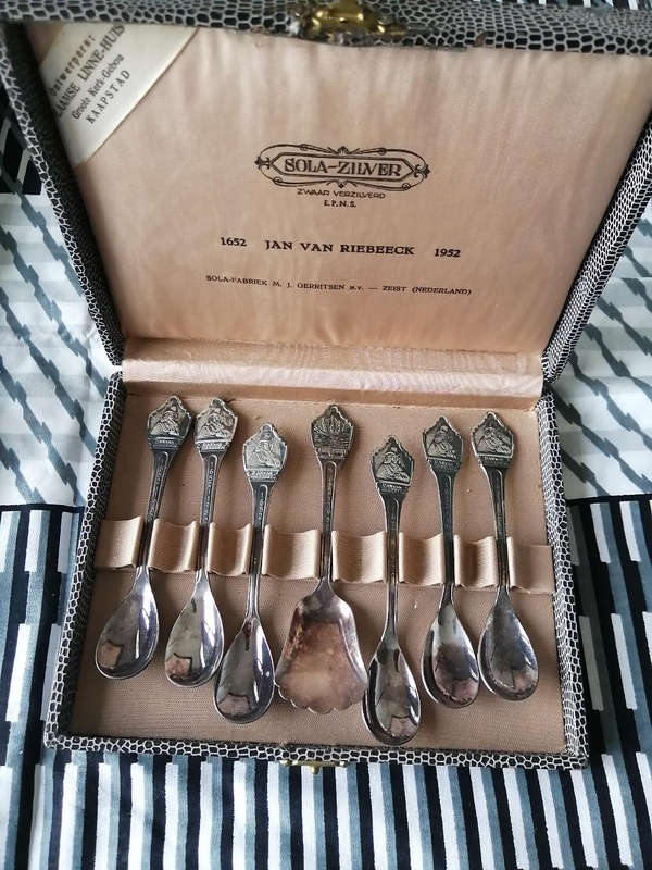 Sola Silver Jan Van Riebeek 300yr commemorative spoons