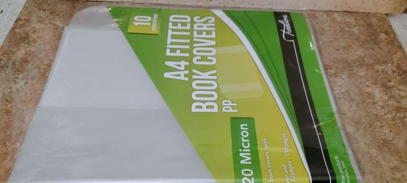 9 x Unused 120 Micron A4 Fitted Book Covers