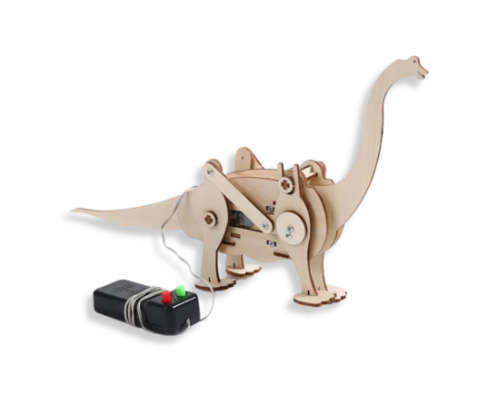 STEM Educational Toys - Brian The Wooden Mechanical Walking Brachiosaurus Kit