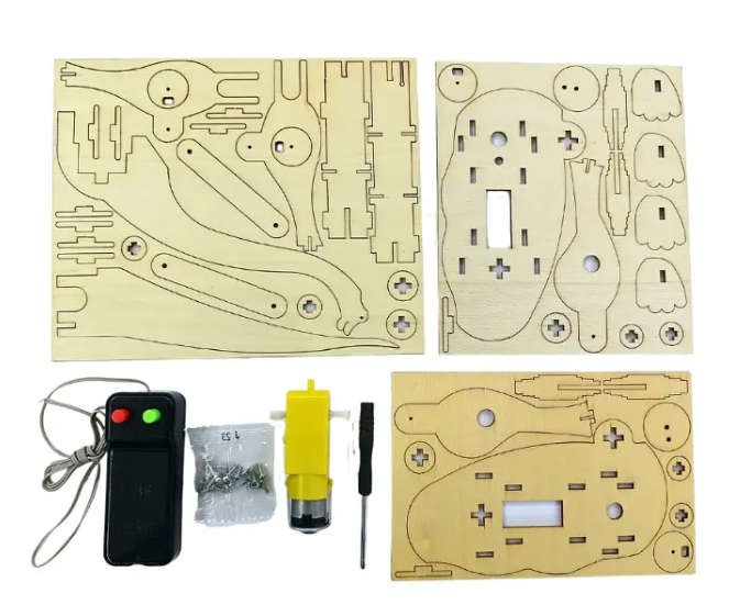 STEM Educational Toys - Brian The Wooden Mechanical Walking Brachiosaurus Kit