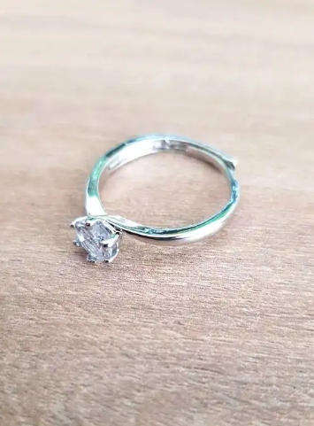 1Ct Ring Round **Swirl**Zircon for Women (Nr48)