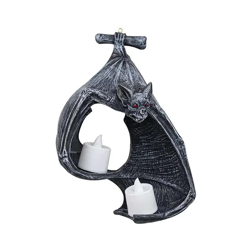 A Magnificent Large 21cm Quality Resin Bat with T-lights