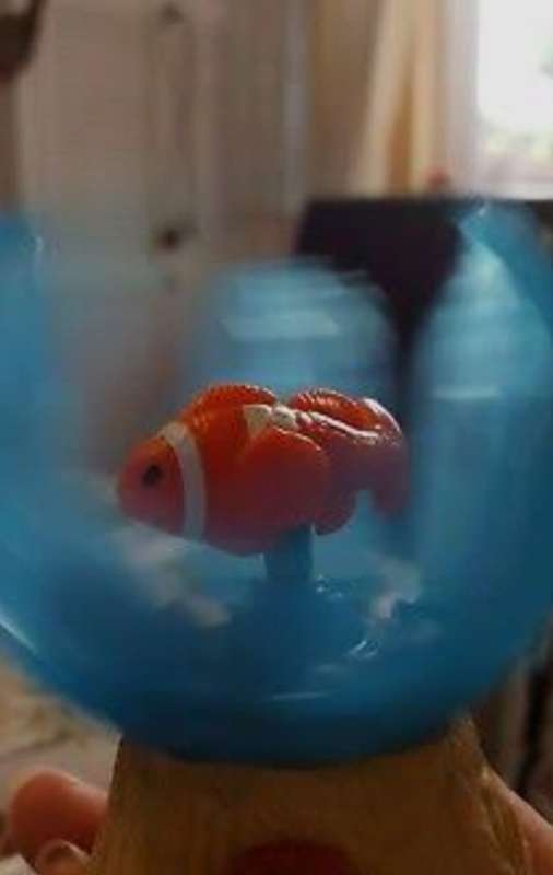 A Rare Finding Nemo Working Spinning Mcdonald's Toy. 7.5cm