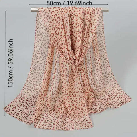 Bohemian Style Women'S Long Printed Scarf