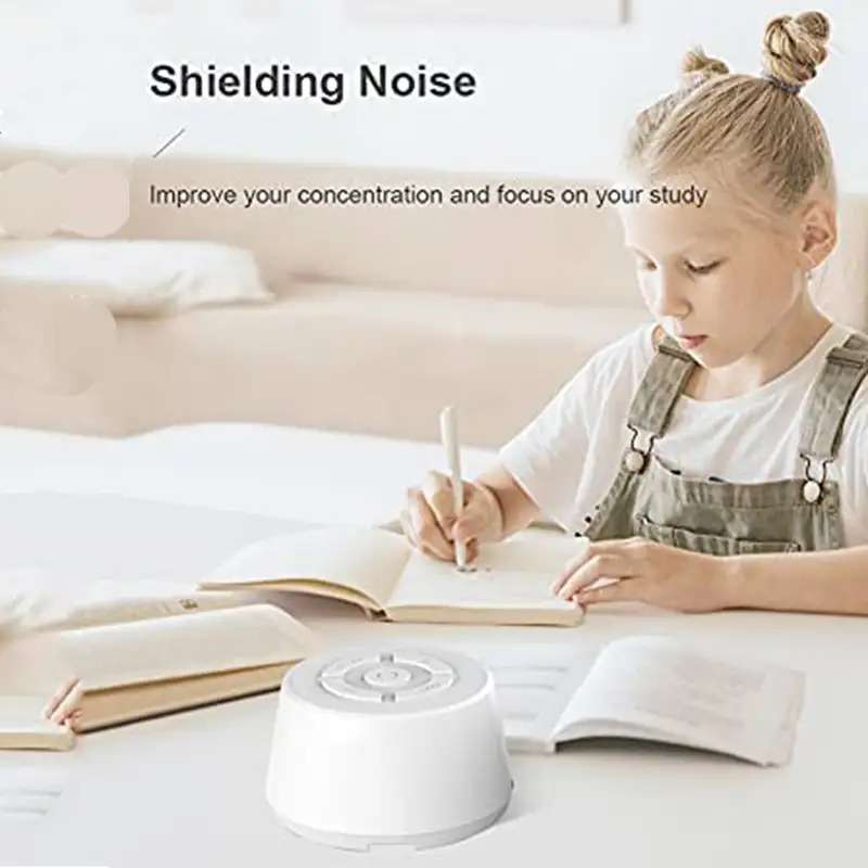 White Noise Baby Sleep Machine with 9 Soothing Sounds & Night Light.