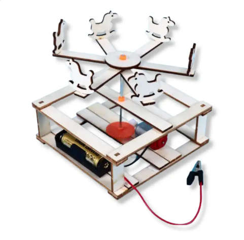 STEM Educational Toys - Charlie The Small Wooden Horse Carousel Kit