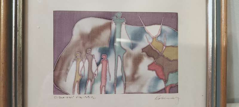 Beautiful Pair of Silkscreen Framed Artworks