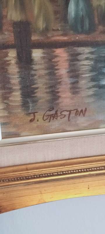 Magnificent French Artist J Gaston Oil On Canvas  - Value R16 000.