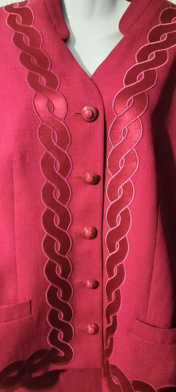 Magnificent Rare Vintage Lady Ruth Reed Designer Two Piece Top and Skirt - 14/97