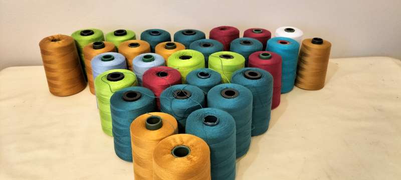 Bulk Of 30 Spun Polyester Yarn/Thread Rolls - New -2000m Each Roll (Set1)