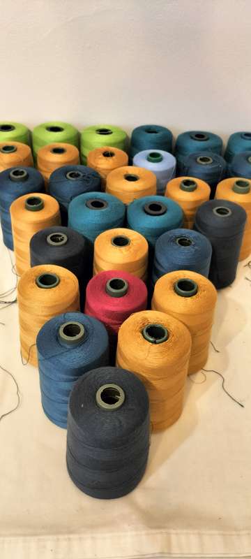 Bulk Of 30 Spun Polyester Yarn/Thread Rolls - New -2000m Each Roll (Set1) (BID PER ROLL)