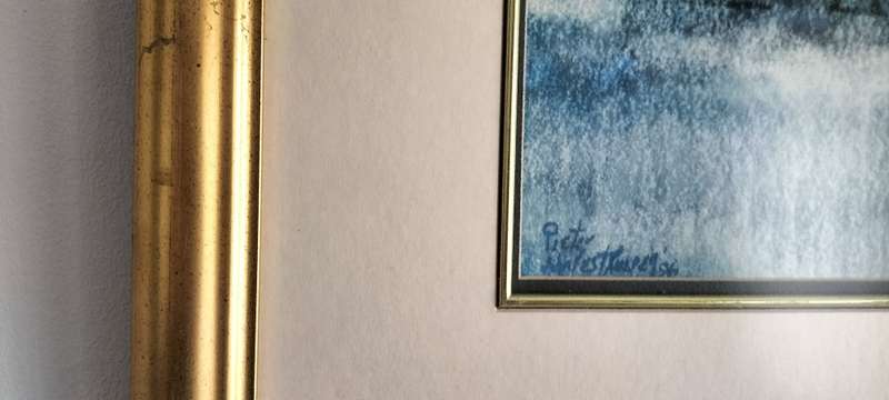Superb Framed with Glass Pieter Van Der Westhuizen Print (Nr2) COLLECTION ONLY
