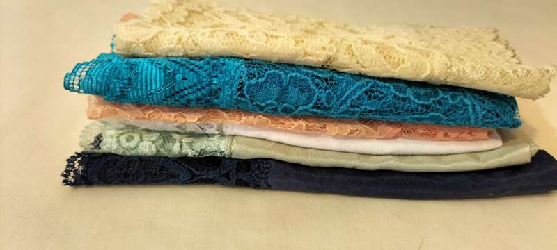 Set of 6 Very Delicate Never Used Ladies Handkerchiefs