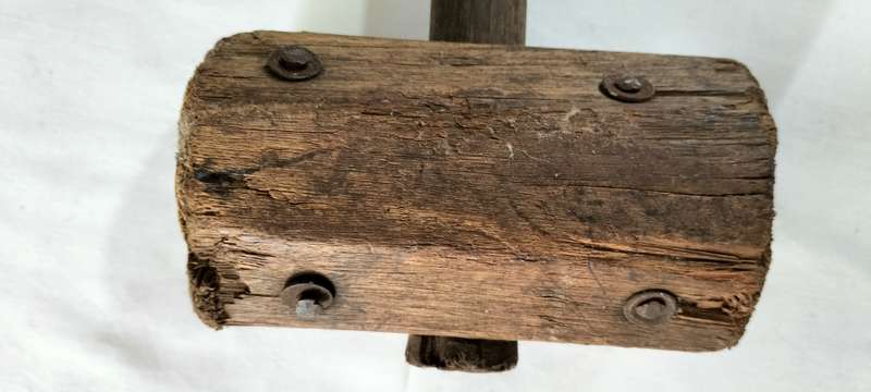 Magnificent Antique Early Century Wooden Mallet/Hammer