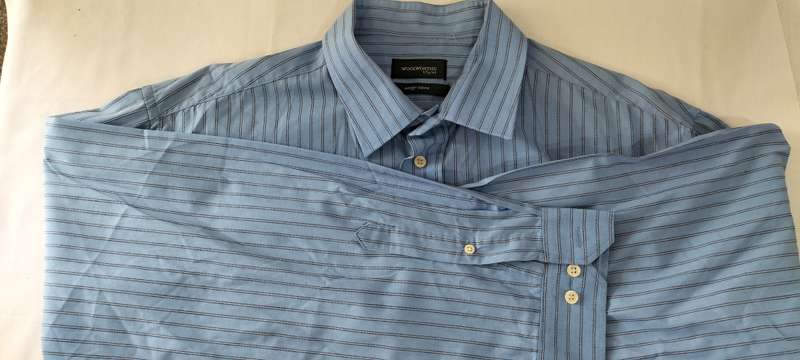 Quality Woolworths Easy Care 100% Cotton Long Sleeve Shirt - (Nr18) - 17/44