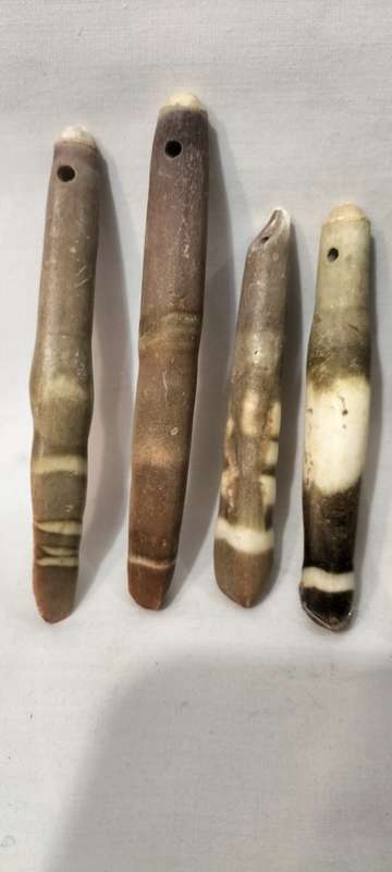 A Stunning Set of 7 Rare Sea Urchin Spines With Holes Drilled.- (SH29)