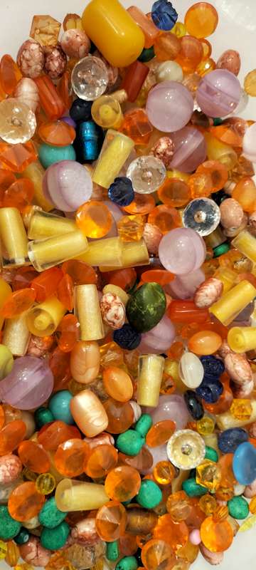 1.1kg Massive 10-30mm Quality Large Acrylic Beads Bulk Mix - (B3)