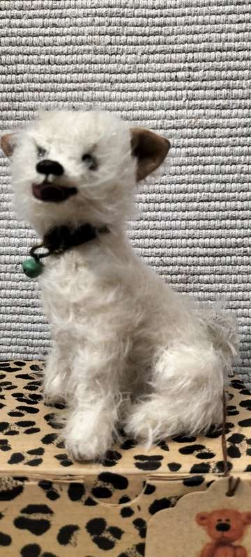 Genuine Rare Mohair Gizmo Bears `Mitch` Collectable Dog - Original Box And Birth Certificate