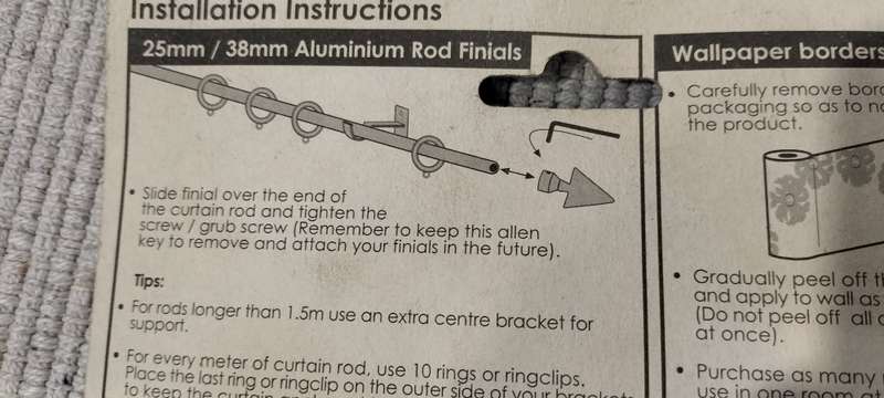 5 x Decorland Rod Finials. Unused.