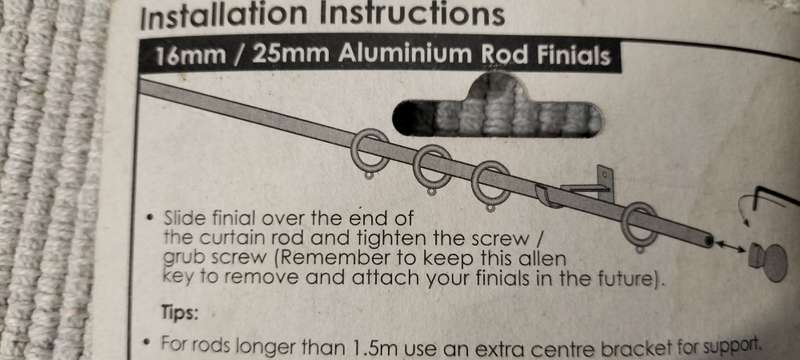 5 x Decorland Rod Finials. Unused.