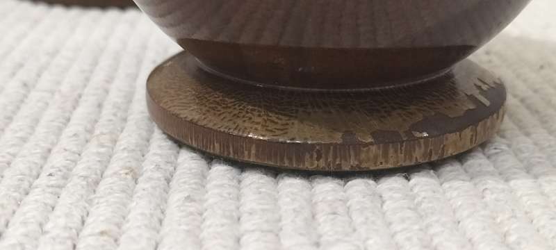 An Extremely well Made Solid Stinkwood Lidded Trinket Holder.