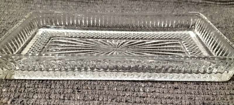 A Beautiful Intact Cut Glass Chocolate Dish