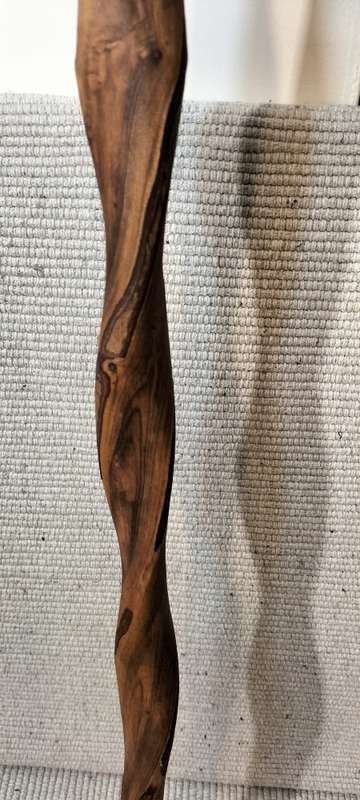 A Beautiful Well Preserved Wood Carved Walking Stick. (1 of 3)
