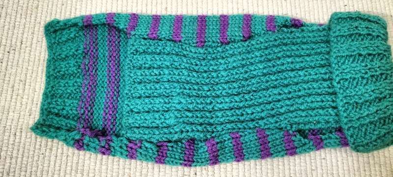 Quality Hand Knitted Dog Jersey Small Dog. (Nr1)