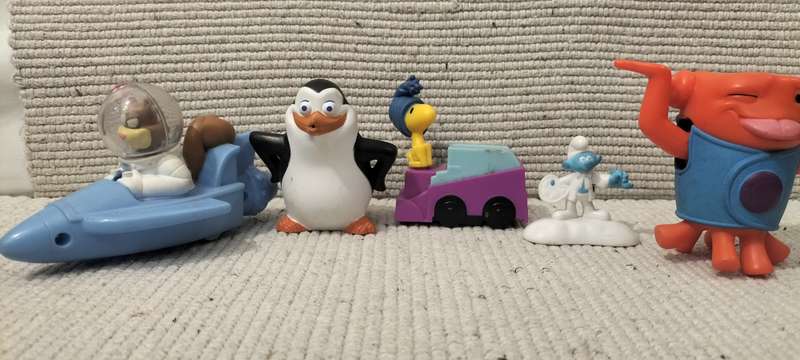 A Collection of 5 Rare Mcdonald's Toys
