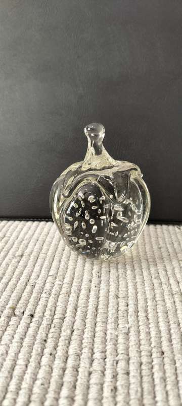 Absolutely Magnificent 300grams Barbini Murano Glass Tomato Controlled Bubble Paper Weight. 300grams
