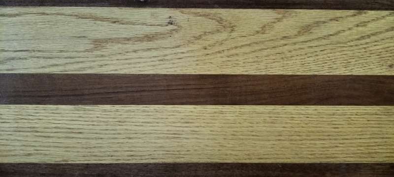 A Magnificent Mid Century Large Wooden Serving Tray With Scallop Sides