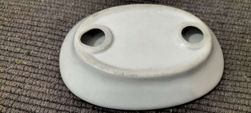 Stunning Blue Glazed Ceramic Soap Holder