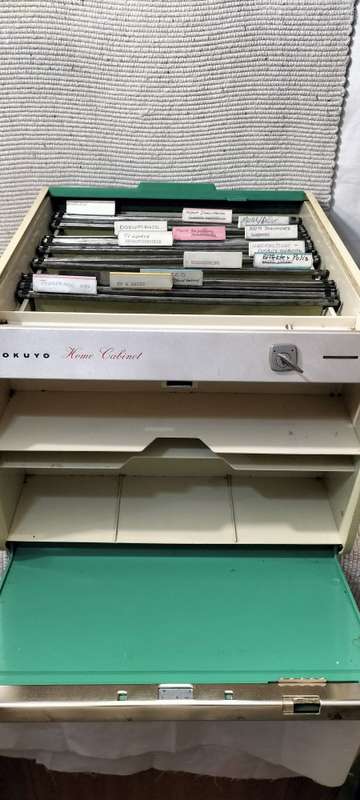 Superb Vintage Kokuyo Home Portable Desktop Cabinet/Office Complete Working with Key.