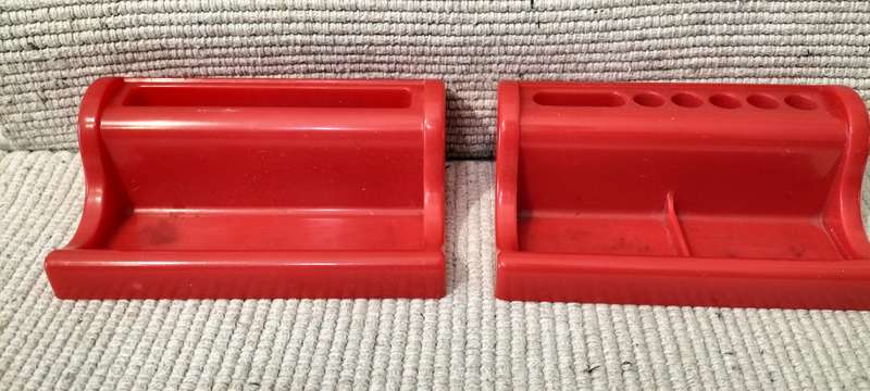 Set of Vintage Circa 1970 Schmidt Desk Stationary Holders