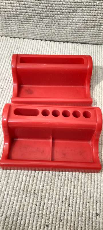 Set of Vintage Circa 1970 Schmidt Desk Stationary Holders