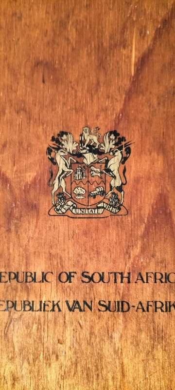 Stunning Pair of Vintage Circa 1970 Republic of South Africa Wine Boxes