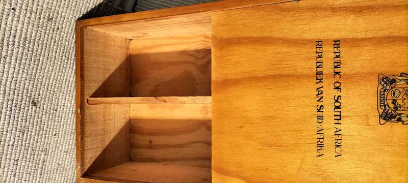 Stunning Pair of Vintage Circa 1970 Republic of South Africa Wine Boxes