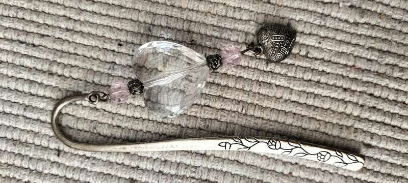 Beautiful Metal and Acrylic Beads Bookmark