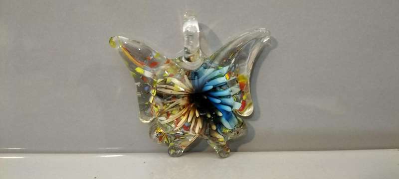 A Magnificent Murano Glass Butterfly Pendant - Nr1