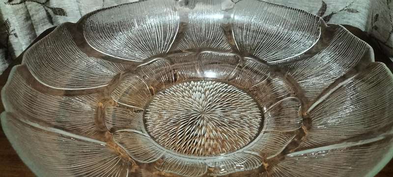 A Magnificent Large Glass Fruit/Serving Bowl