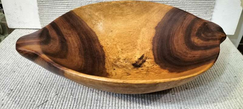 A Magnificent Well Preserved Belize Rosewood Fruit Bowl