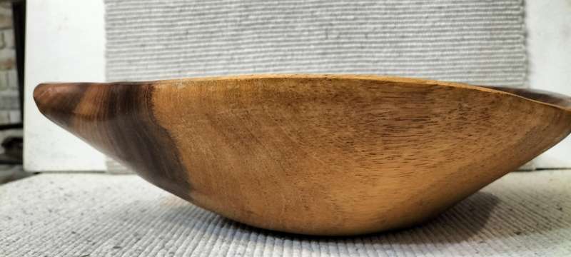 A Magnificent Well Preserved Belize Rosewood Fruit Bowl