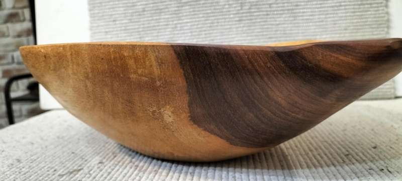 A Magnificent Well Preserved Belize Rosewood Fruit Bowl