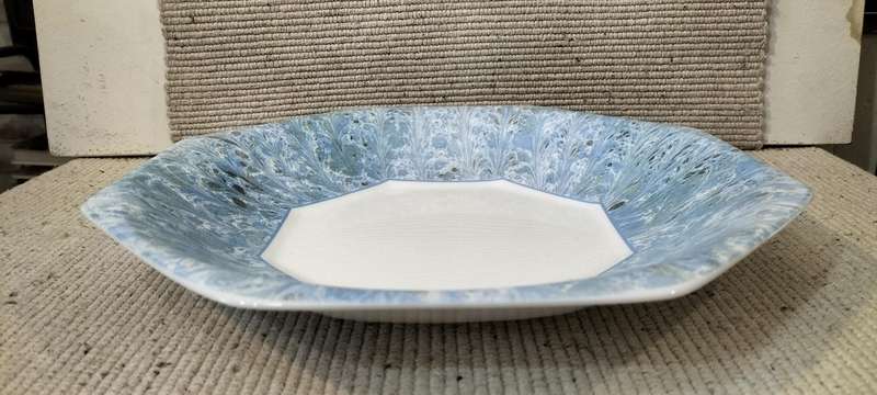 A Magnificent Huge Vintage Arcopal Serving Plate