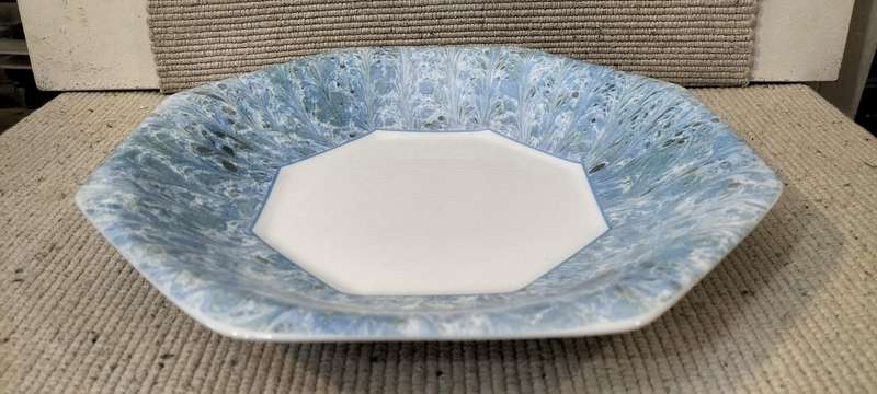 A Magnificent Huge Vintage Arcopal Serving Plate